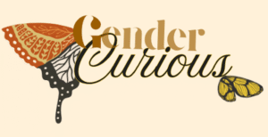 gender curious logo and emblem rectangle